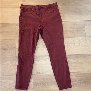Kut from the Kloth Women's High Rise Jeans in Burgundy
